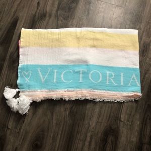Victoria’s Secret Beach Towel Spring Pastel Tassel